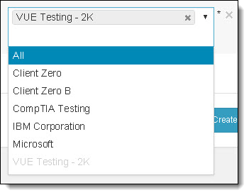 Select multiple testing programs.